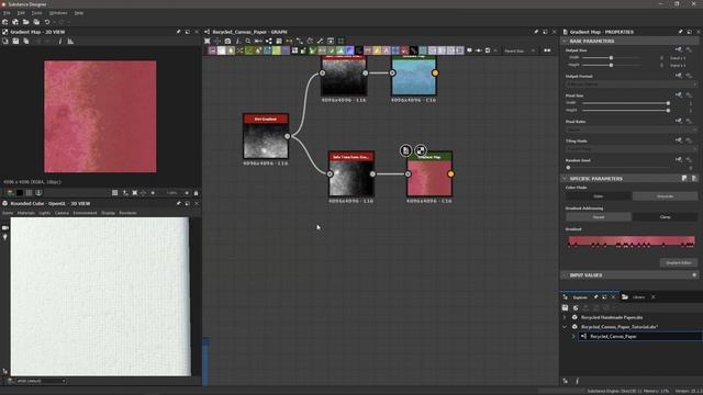Create a Recycled Paper Canvas Material Tool in Substance Designer смотреть онлайн