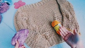 СТИЛЬНЫЙ ДЖЕМПЕР СПИЦАМИ ИЗ ХЛОПКА