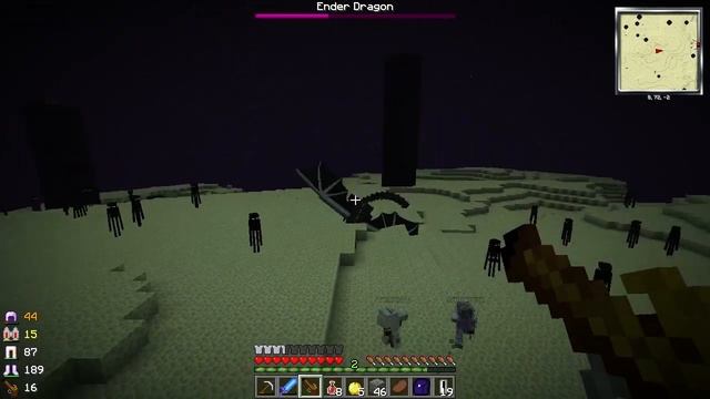 Minecraft 1.6.4 - Мультиверсум2 #19 Убийство Дракона и добыча вольфрамовой руды смотреть онлайн