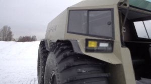 Обзор Болотохода Тайфун  TAIFUN. Ответы на вопросы. Выезд с воды на лед