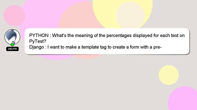 PYTHON : What's the meaning of the percentages displayed for each test on PyTest? смотреть онлайн