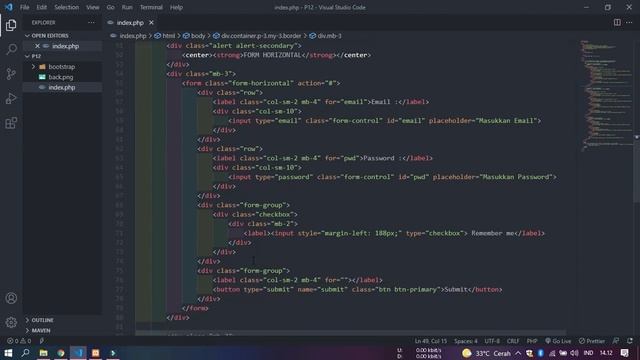 Membuat Form Inline, Horizontal dan Vertical Menggunakan Bootstrap 5 | Pemrograman Web смотреть онлайн
