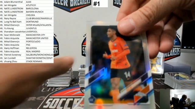 2020-21 Topps Chrome UEFA Champions League Soccer 4 Hobby Box PYT Break #1 (SOCCER BREAKERS FC) смотреть онлайн