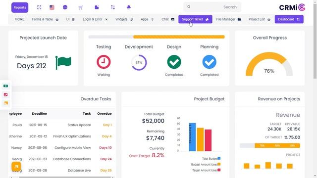 Project Management Dashboard Bootstrap 5 Admin Web App Template with RTL Theme смотреть онлайн