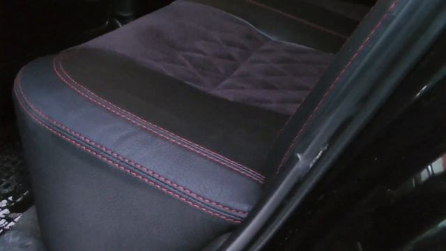 Авточехлы из экокожи для Шевроле Эпика 2 поколение Ромб Установка