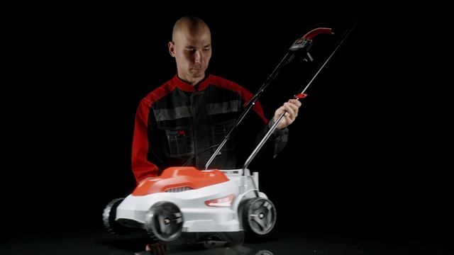 Как собрать электрическую газонокосилку Ресанта КР-1200 ЭП | Сборка газонокосилки КР-1200 ЭП смотреть онлайн