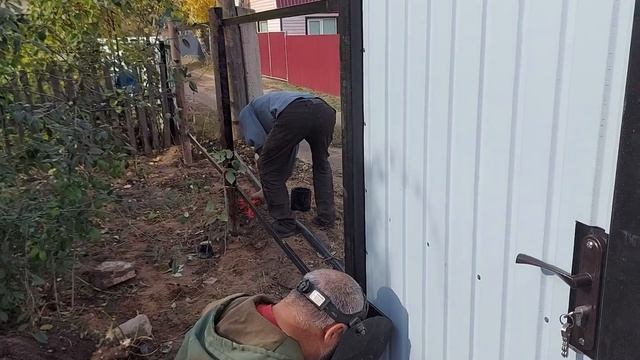 Монтаж ворот в момент сварки смотреть онлайн