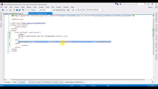 bind tooltip for dropdownlist control listitem asp.net databound смотреть онлайн