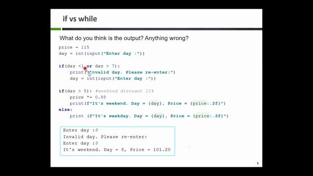 Simple Python Tutorial to compare if and while #if #while #python #simple смотреть онлайн