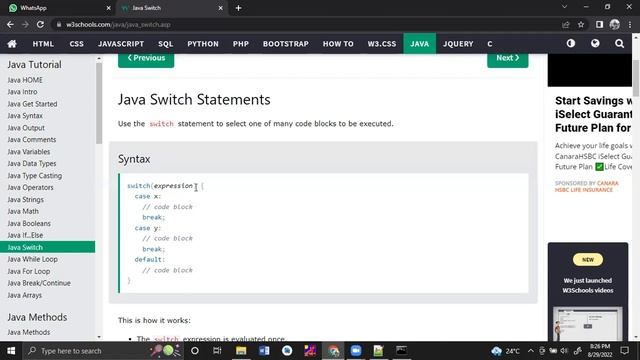 Java Switch Statement and single line if condition смотреть онлайн