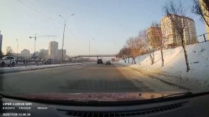 Видеорегистратор viper x-drive duo wifi. Пример записи на переднюю камеру 1080p. День.