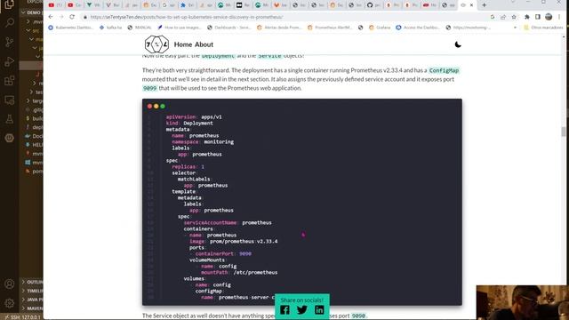 Kubernetes 101 - Metrics y Aspectos, Prometheus y Dashboard en Grafana смотреть онлайн