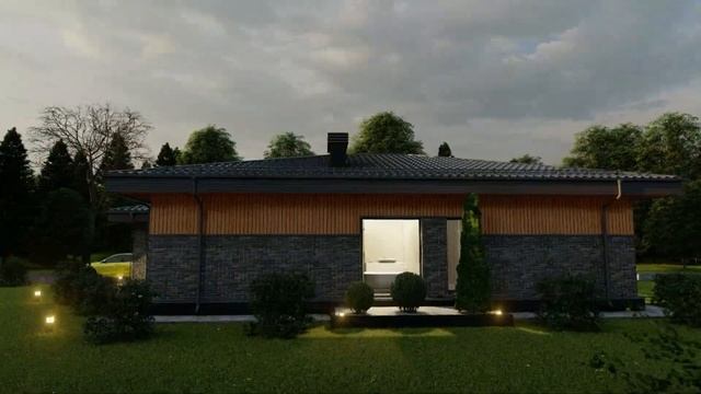 Проект одноэтажного дома в стиле Райта смотреть онлайн