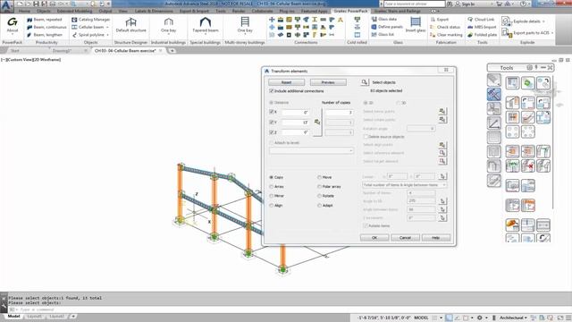How and when to use the Advance Copy tool in Advance Steel 2019 смотреть онлайн