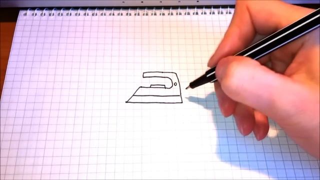 Простые рисунки #99 Как нарисовать УТЮГ =) смотреть онлайн