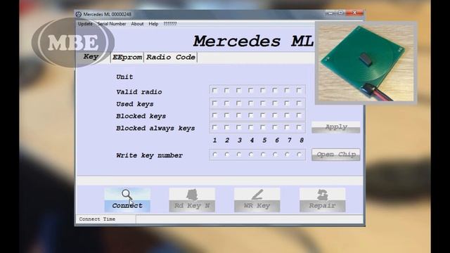 Mercedes ML W163 remote key programmer смотреть онлайн