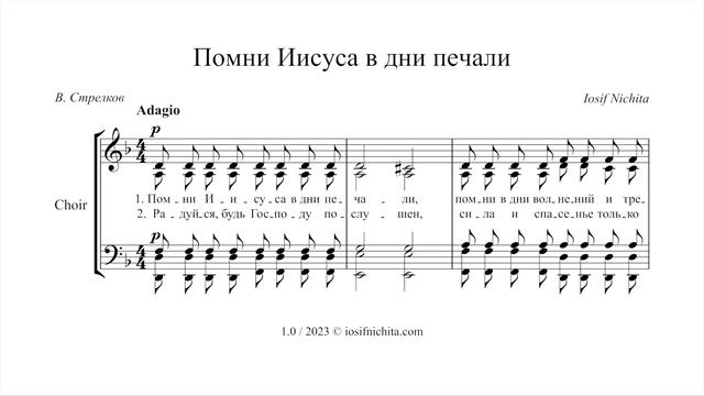 Помни Иисуса в дни печали | Iosif Nichita смотреть онлайн