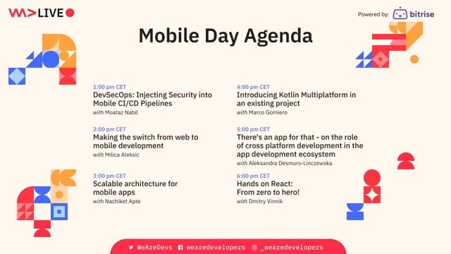 WeAreDevelopers Live - Mobile Day смотреть онлайн