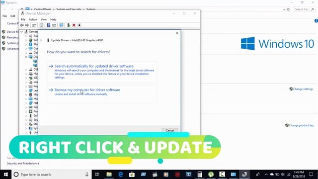 How to update display driver windows 10 | 4k смотреть онлайн