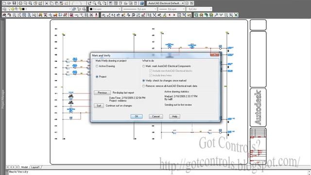 AutoCAD Electrical 2009 Mark Verify Drawings смотреть онлайн