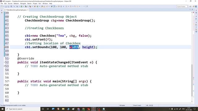 Java AWT CheckboxGroup class | checkboxgroup class in java | what is | checkbox vs checkboxgroup смотреть онлайн