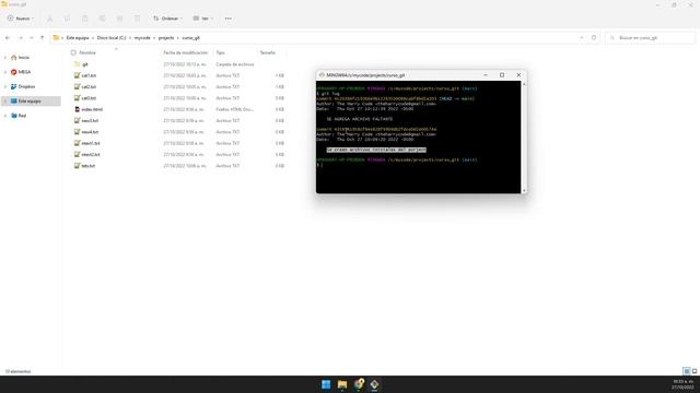 Curso de Git | Como Acceder Al Historial de Cambios (Coomits - Confirmaciones) De Git Usando git lo смотреть онлайн