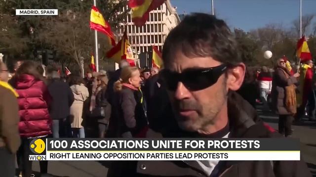 Spain PM Pedro Sanchez accused of undermining the constitution, capital w rocked by protests WION смотреть онлайн