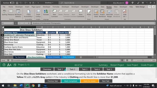 Microsoft Excel Expert (Office 2016) Practice Test 2 смотреть онлайн