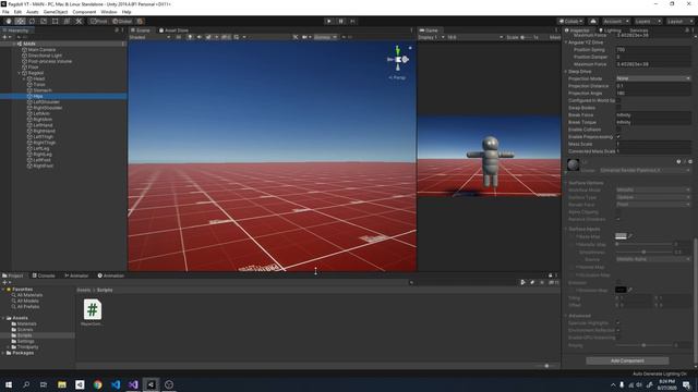 Unity Ragdoll Tutorial - Ragdoll Movement - Gang Beasts Style - Part 3 смотреть онлайн