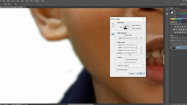 Refine Edges in Adobe Photoshop смотреть онлайн