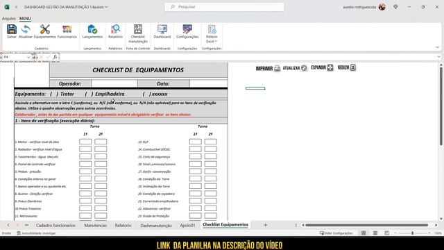 Dashboard gestão da manutenção 2 - manutenção preventiva, corretiva e outras смотреть онлайн