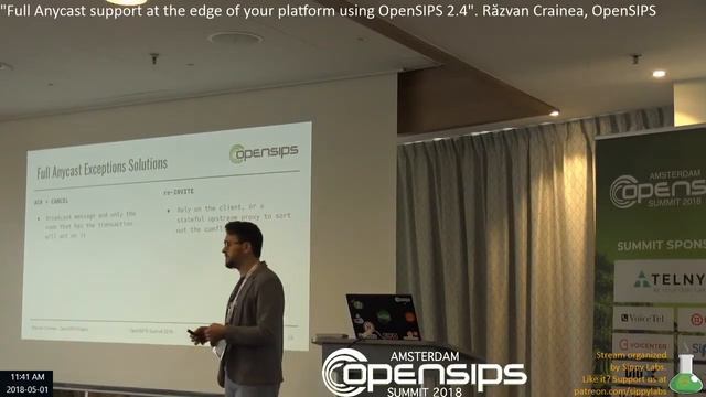 "Full Anycast support at the edge of your platform using OpenSIPS 2.4". Razvan Crainea, OpenSIPS смотреть онлайн