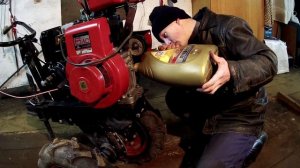 Мотоблок Ока (Замена масла)