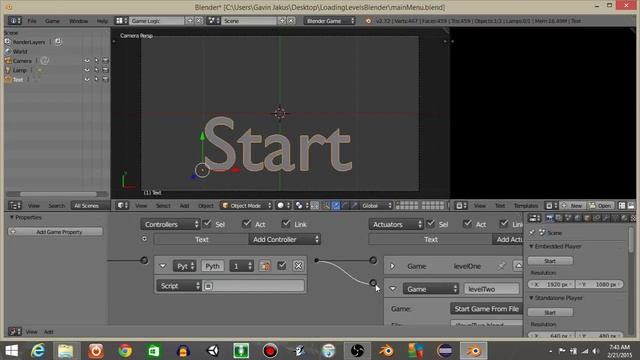 UPBGE - Loading Saved Levels Python смотреть онлайн