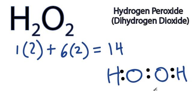 H2O2 Lewis Structure - How To Draw The Dot Structure For H2O2