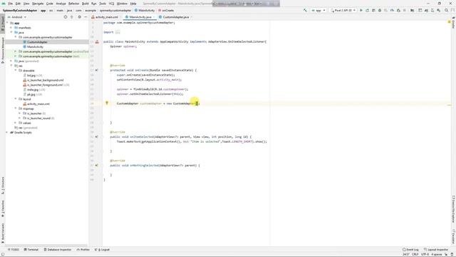 Custom Spinner By Base Adapter In Android Studio | Bangla Tutorial | Part 1 смотреть онлайн