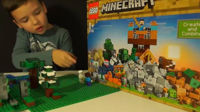 Лего НУБик и Борька LEGO Minecraft Stop Motion смотреть онлайн