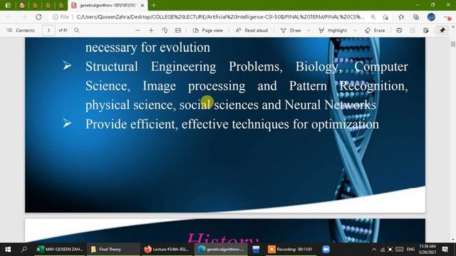 Lecture 43: Unsupervised Learning Kohonen Map and Hebbian Learning ,Genetic Algorithm смотреть онлайн