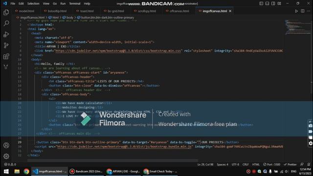 How to make amazing wepsite design using BOOTSTRAP-offcanvas . смотреть онлайн
