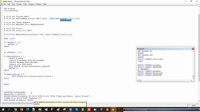 edit record using prg file | upate record into dbf file using prg | PRG file update modify record смотреть онлайн