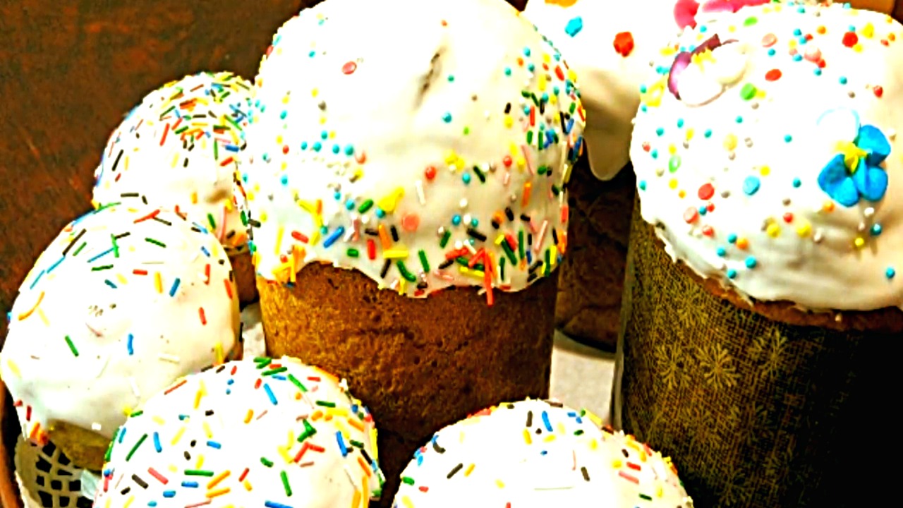 КУЛИЧИ НА ТВОРОЖНО ДРОЖЖЕВОМ ТЕСТЕ смотреть онлайн