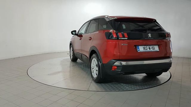 182W151 - 2018 Peugeot 3008 Peugeot 3008 Active Model 1.6 Diesel Auto  27,9...