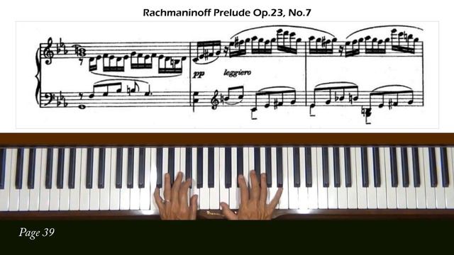 Rachmaninoff Prelude in C Minor Op. 23, No. 7 Piano Tutorial Part 2 смотреть онлайн