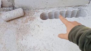 Отверстие в бетоне (перекрытии) под вентиляцию