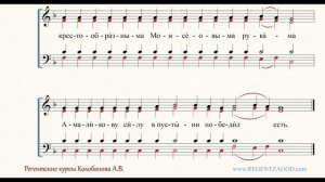 Глас 4, песнь 1, ирмос: "Моря чермную пучину"