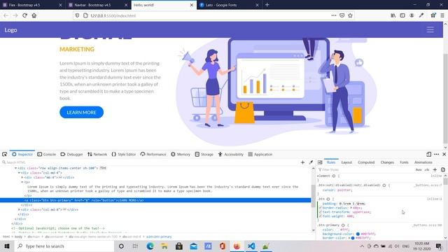 How do I customize Bootstrap 4 | Example - 1 | CSS sliding menus | Web Development Skills смотреть онлайн