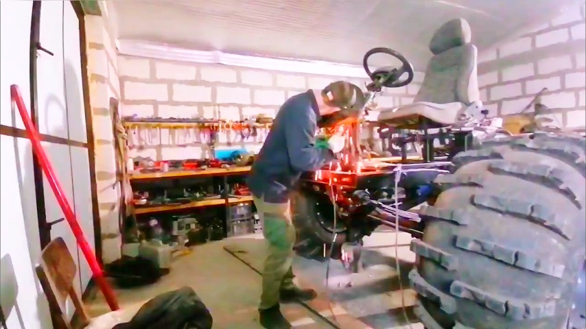 Вездеход на раме уаз педальный узел. смотреть онлайн