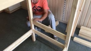 Сборка двухъярусной кровати