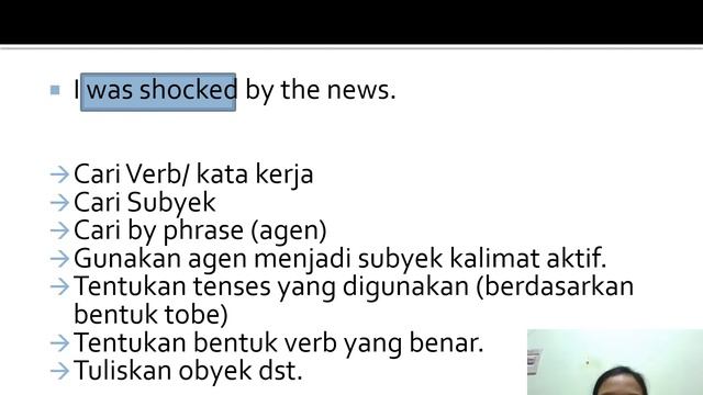 PASSIVE VOICE (HOW TO CHANGE ACTIVE VOICE INTO PASSIVE VOICE) IN BAHASA INDONESIA смотреть онлайн