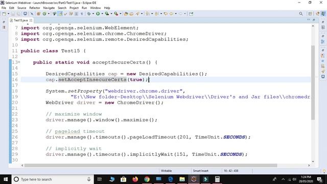 Handle Untrusted Certificate(SSL) in Selenium - Selenium Webdriver Session 26 смотреть онлайн